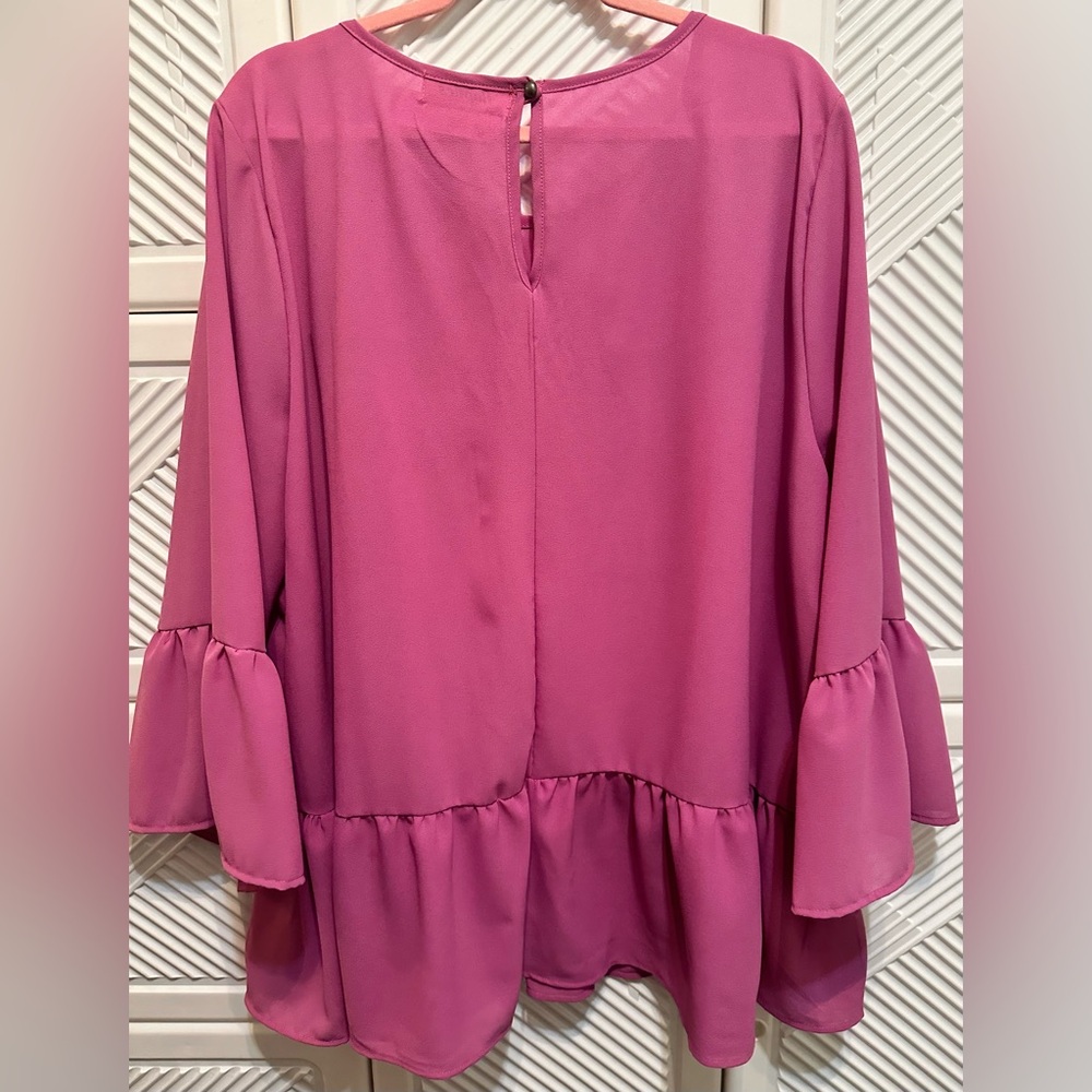 Plus Ruffle Blouse - NWT - Picture 3 of 4